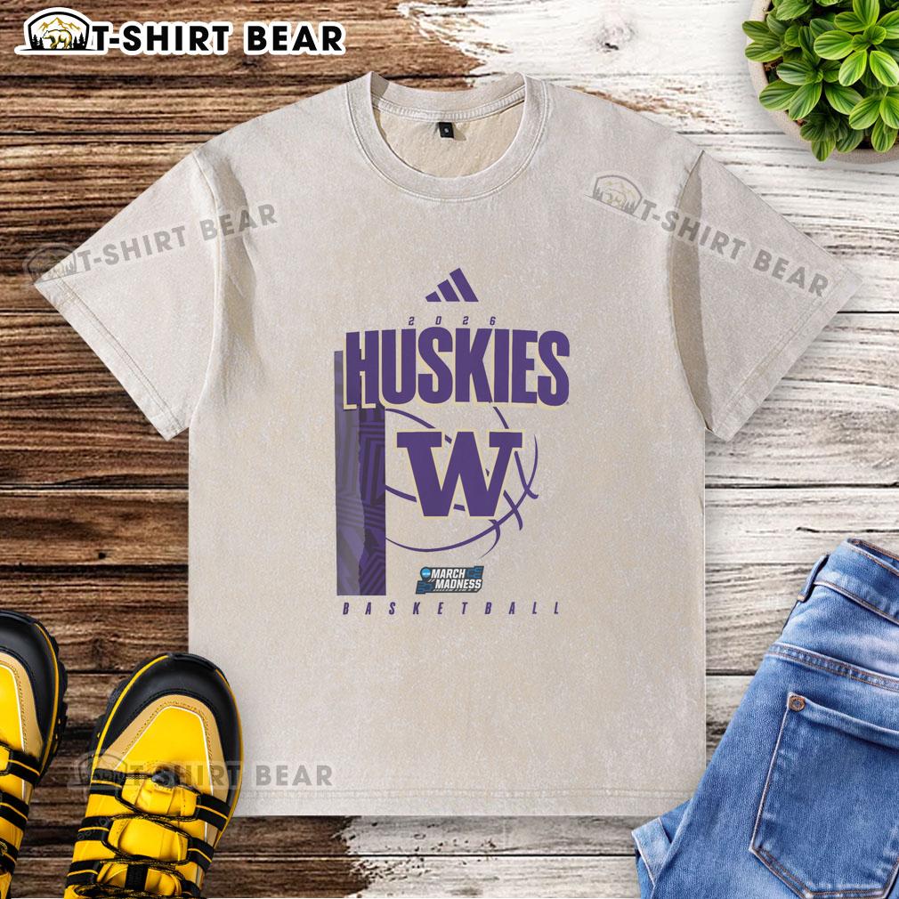 Awesome Washington Huskies March Madness Washed T Shirt