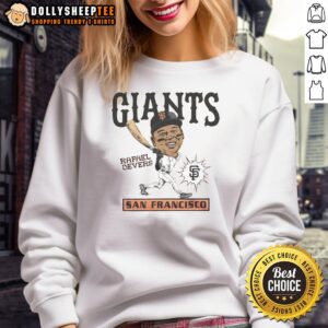 Pretty San Francisco Giants Rafael Devers sweatshirt featuring vibrant team colors and stylish design for fans.