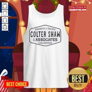 Colter Shaw and Associates Colorado tank top featuring the Official Rewardist logo, ideal for outdoor adventures.