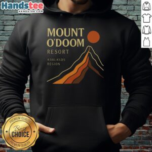 Cozy hoodie featuring the Nice Mount Odoom Resort design, perfect for Ashlands Region outdoor adventures.