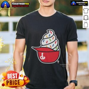 Original Philadelphia Phillies Ice Cream T-Shirt featuring vibrant graphics and team colors, perfect for baseball fans.