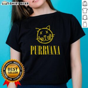 Stylish Top Purrvana Ladies Tee featuring a playful cat design, perfect for casual wear and cat lovers.