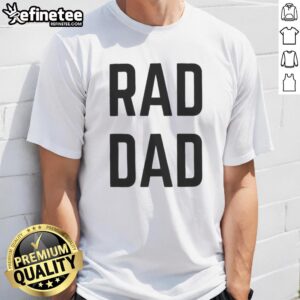 Alt Text: Official Alysa Liu proudly wearing a Rad Dad T-shirt, showcasing her unique style and personality.