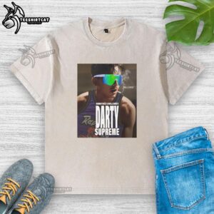 Original Himothee Chillomet Marty Supreme Timothee Chalamet Balls Back Washed T-Shirt displayed on a hanger.