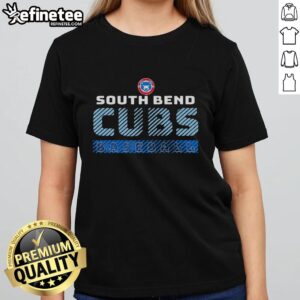Nice South Bend Cubs Baseball Ladies Tee featuring a stylish design, perfect for fans and casual wear.