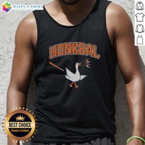 Awesome Honkbal Goose baseball tank top featuring a fun Dutch design for fans in the Netherlands.