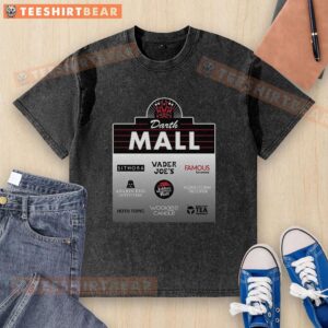 Premium Visit The Darth Mall washed t-shirt featuring a stylish design for Star Wars fans and casual wear enthusiasts.