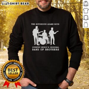 Alt Text: Silhouette of the Adams Boys country music band on a sweatshirt, showcasing their unique style and brotherhood.