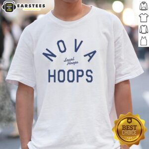 Hot Local Hoops Nova Hoops T-Shirt featuring a vibrant design, perfect for basketball fans and local sports enthusiasts.