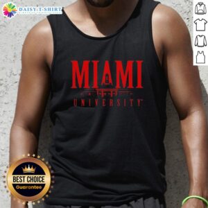 Premium Miami University Bell Tower tank top featuring iconic design, perfect for proud students and alumni. Stylish apparel.