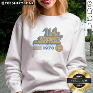 Premium UCLA Bruins women's basketball 1978 sweatshirt featuring vintage design and team colors, perfect for fans.
