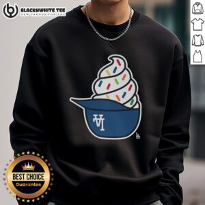 Pretty Los Angeles Dodgers ice cream sweatshirt featuring vibrant colors and a stylish design perfect for fans.