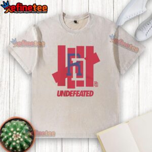 Alt Text: Undefeated washed t-shirt featuring a hot Dominican Republic baseball design for fans and collectors.