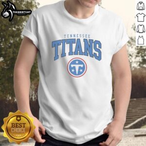 Alt Text: Official Tennessee Titans Classic Logo T-Shirt featuring the iconic Titans logo on a comfortable cotton fabric.