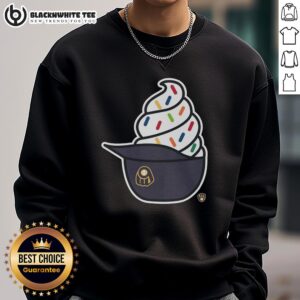 Pretty Milwaukee Brewers ice cream sweatshirt featuring vibrant team colors and a stylish design for fans.