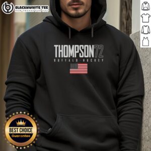 Good Tage Thompson 72 Buffalo Sabres USA Flag Elite Hoodie showcasing team pride and stylish design.