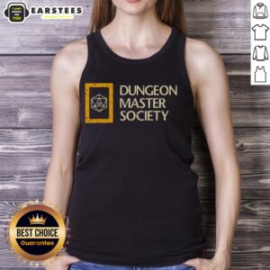 Nice Dungeon Master Society tank top featuring a stylish design, perfect for tabletop gaming enthusiasts.