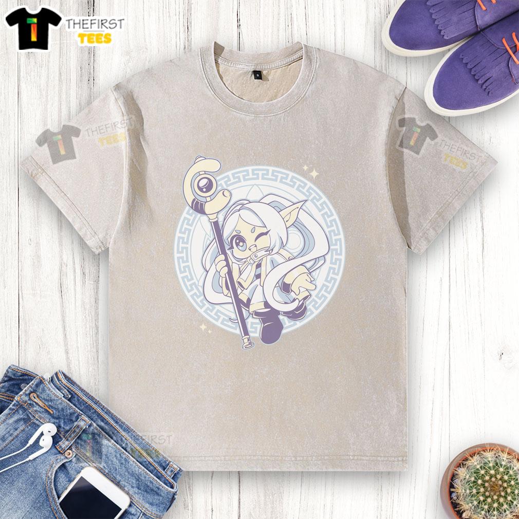 cute-frieren-a-magical-ancie-washed-t-shirt Cute Freiren A Magical Ancien washed t-shirt featuring vibrant colors and enchanting designs for fans of fantasy apparel.