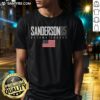 Alt Text: Cute Jake Sanderson 85 Ottawa Senators t-shirt featuring USA flag design, perfect for hockey fans and supporters.