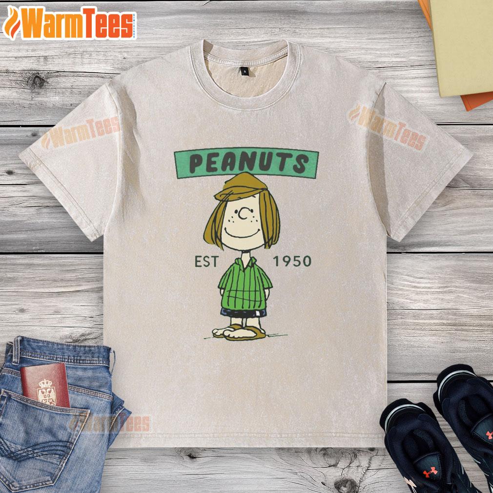 cute-peanuts-peppermint-patty-est-1950-washed-t-shirt Adorable Cute Peanuts Peppermint Patty Est 1950 washed t-shirt featuring vibrant graphics and comfortable fit.