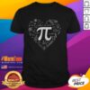 Alt Text: Cute Pi 3.14 math science lover heart t-shirt design featuring playful graphics and vibrant colors for nerdy enthusiasts.