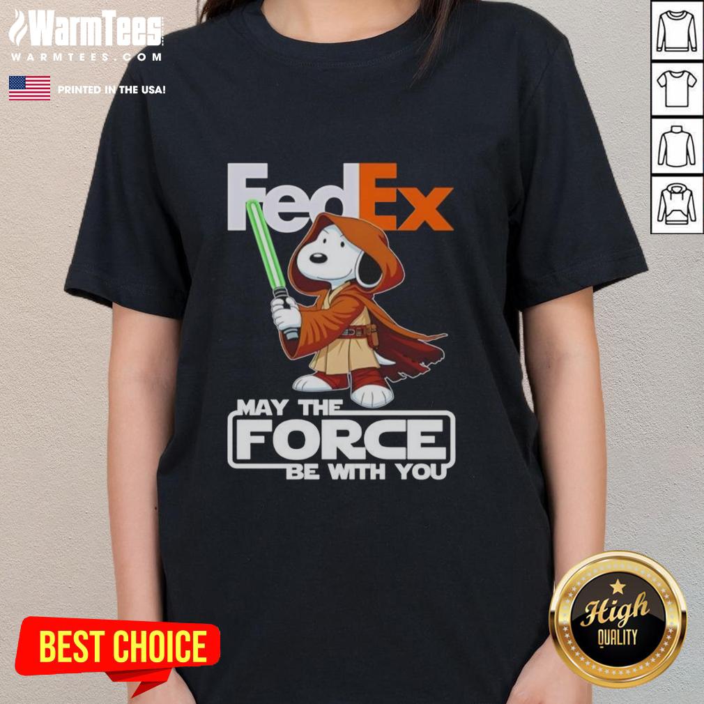 cute-snoopy-fedex-and-shop-may-the-force-be-with-you-ladies-tee Cute Snoopy FedEx May The Force Be With You ladies tee featuring a playful design and vibrant colors.