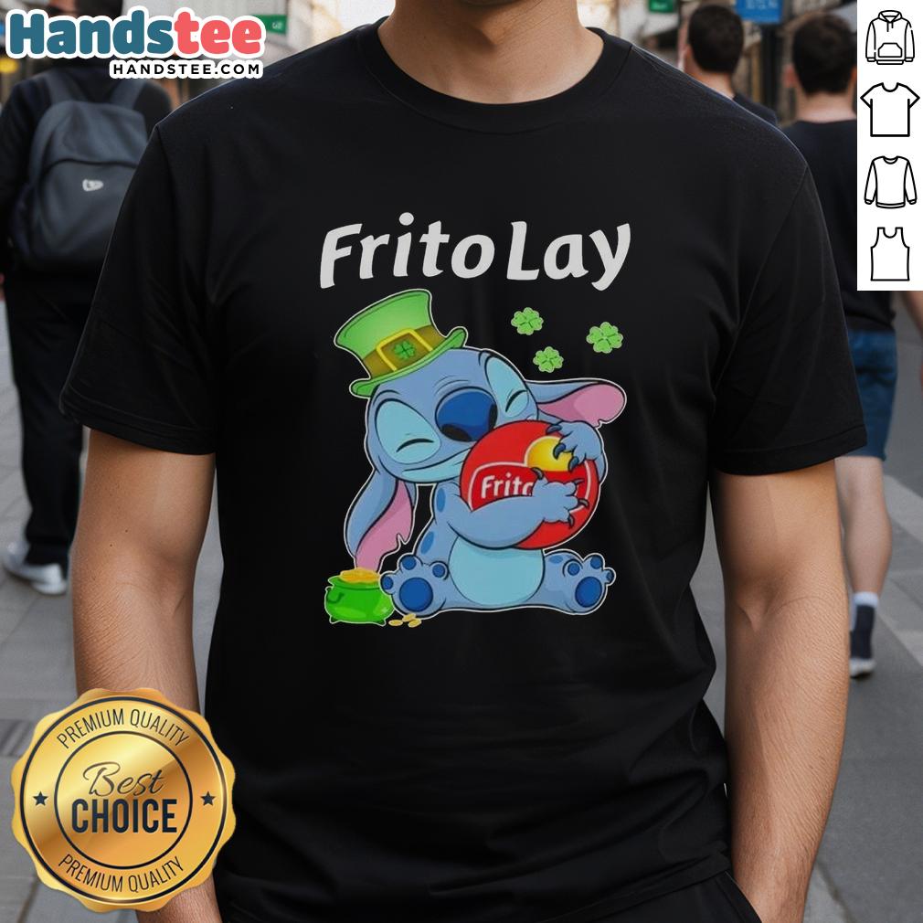cute-stitch-hug-frito-lay-logo-st-patricks-day-t-shirt-1 Cute Stitch hugging Frito Lay logo on a St. Patrick's Day T-shirt, perfect for festive celebrations and fans.