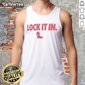 Good Ole Miss Rebels 2026 Lock It In Tank Top featuring bold team colors and logo, perfect for game day attire.