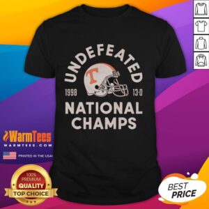 Alt Text: Vintage 1998 UT Football National Champs T-Shirt featuring bold graphics and team colors, perfect for fans and collectors.