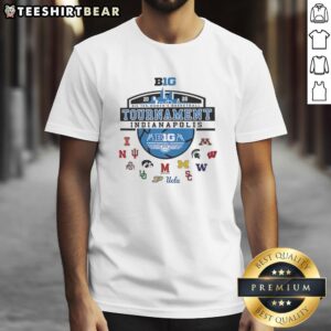 Good 2026 Big Ten Women's Basketball Tournament T-Shirt featuring Indianapolis skyline design, perfect for fans and supporters.