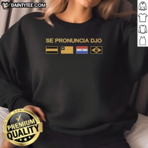 Nice Se Pronuncia Djo Flag T-Shirt - Image 4
