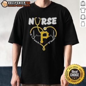 Nice Pittsburgh Pirates MLB nurse t-shirt featuring a stethoscope design, perfect for baseball fans and healthcare workers.