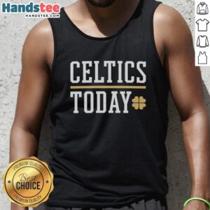 Premium Boston Celtics Today Tank Top featuring team colors and logo, perfect for sports fans and casual wear.