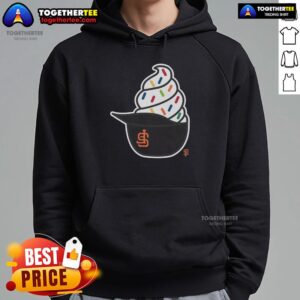 Original San Francisco Giants Ice Cream Hoodie featuring vibrant team colors and logo, perfect for fans and chilly days.
