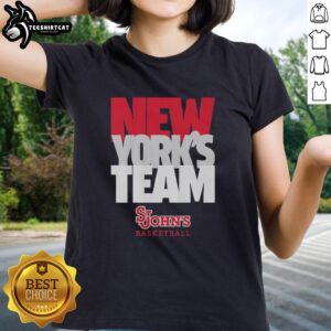 Premium New York's Team St. John's Red Storm Ladies Tee showcasing vibrant team colors and stylish design.