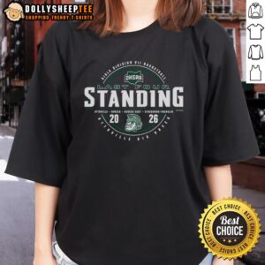 Alt Text: Nice Ottoville Big Green 2026 OHSAA Girls Basketball Division 7 Last Four Standing Ladies Tee shirt design.