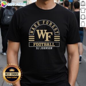 Good Wake Forest Demon Deacons Football NCAA DJ Johnson T-Shirt featuring team colors and logo for fans and supporters.