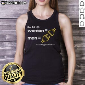 Nice Sex Ed 101 Woman Man T-Shirt - Image 2