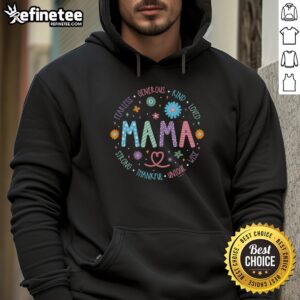 Pretty Mama Fearless Generous Kind Loved Hoodie in soft fabric, perfect for stylish and comfortable casual wear.