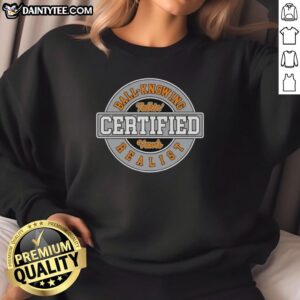 Hot Certified Talkin Vawls Ball Knower Realist Circle Logo Sweatshirt featuring a bold graphic design on a cozy fabric.