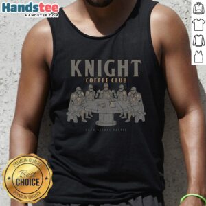 Nice Knight Coffee Club tank top featuring a stylish design perfect for coffee lovers and casual wear enthusiasts.