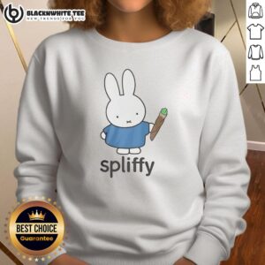 Awesome Spliffy Bunny Graphic Sweatshirt featuring a vibrant bunny design, perfect for casual and trendy outfits.