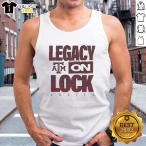Top Texas A&M Aggies NCAA 2026 Legacy On Lock Tank Top showcasing school pride and sporty style.