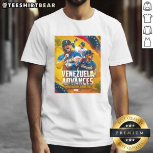 Top Congrats Team Venezuela T-Shirt celebrating their victory over Team USA in the 2026 World Baseball Classic.