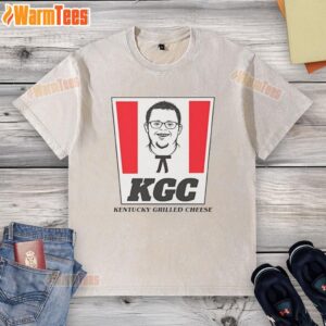 Alt Text: Premium Kentucky Grilled Cheese T-Shirt featuring Down Syndrome awareness design, perfect for casual wear.