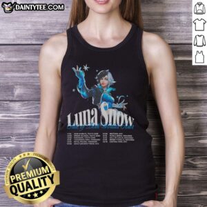 Nice Luna Snow Fate of Both Worlds Tour tank top featuring vibrant graphics and a stylish design for fans.