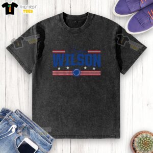 Alt Text: Original Sophia Wilson Stars and Stripes washed t-shirt featuring a vintage American flag design on soft fabric.