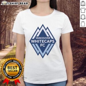 Awesome Vancouver Whitecaps FC primary logo ladies tee featuring a stylish design for passionate soccer fans.