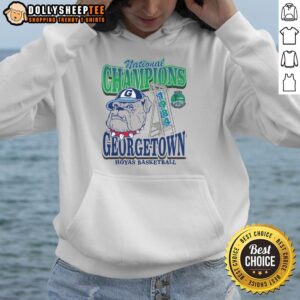 Georgetown Hoyas past champions hoodie showcasing team spirit and style for fans celebrating tournament victories.