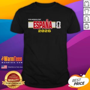 Official Espaa Spain FIFA 2026 World Cup T-Shirt featuring vibrant colors and team logo, perfect for fans.